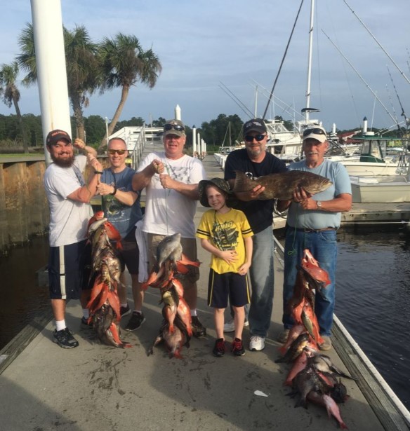6 anglers fishing in South Carolina