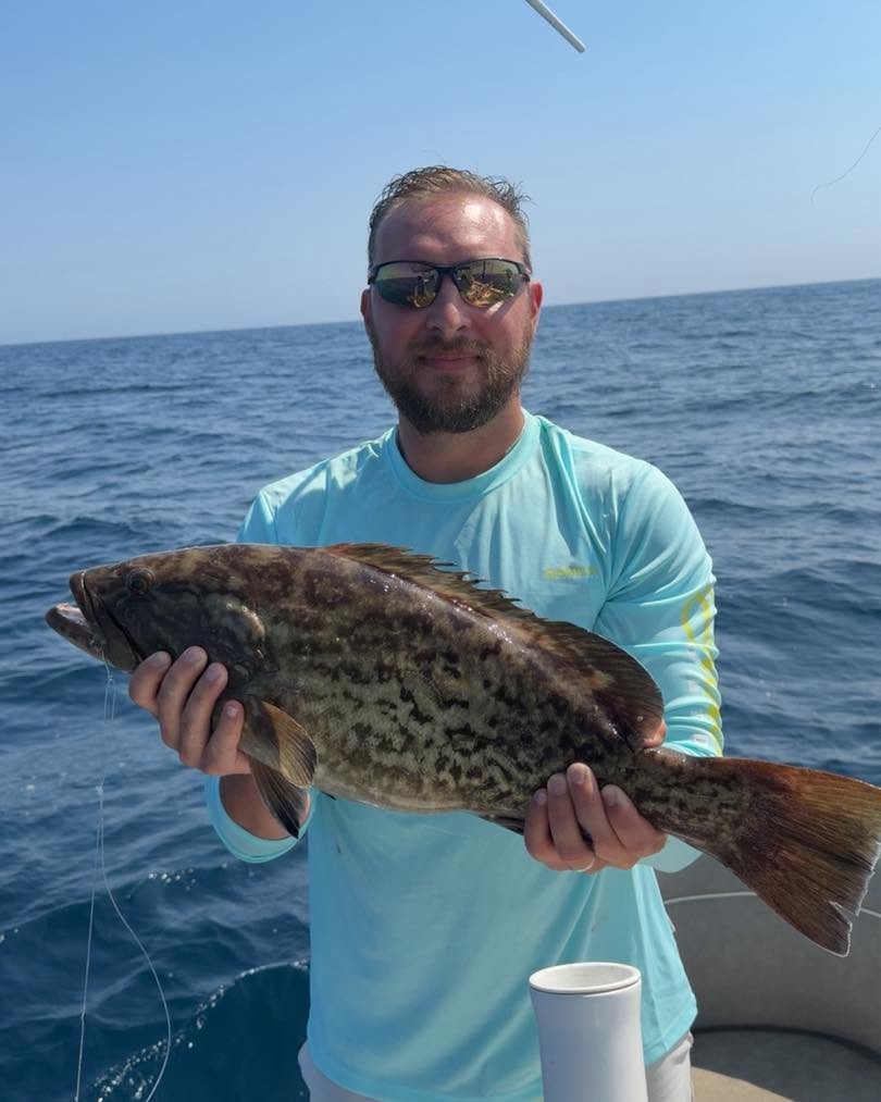 Gag grouper caught while fishing in Mount Pleasant SC waters