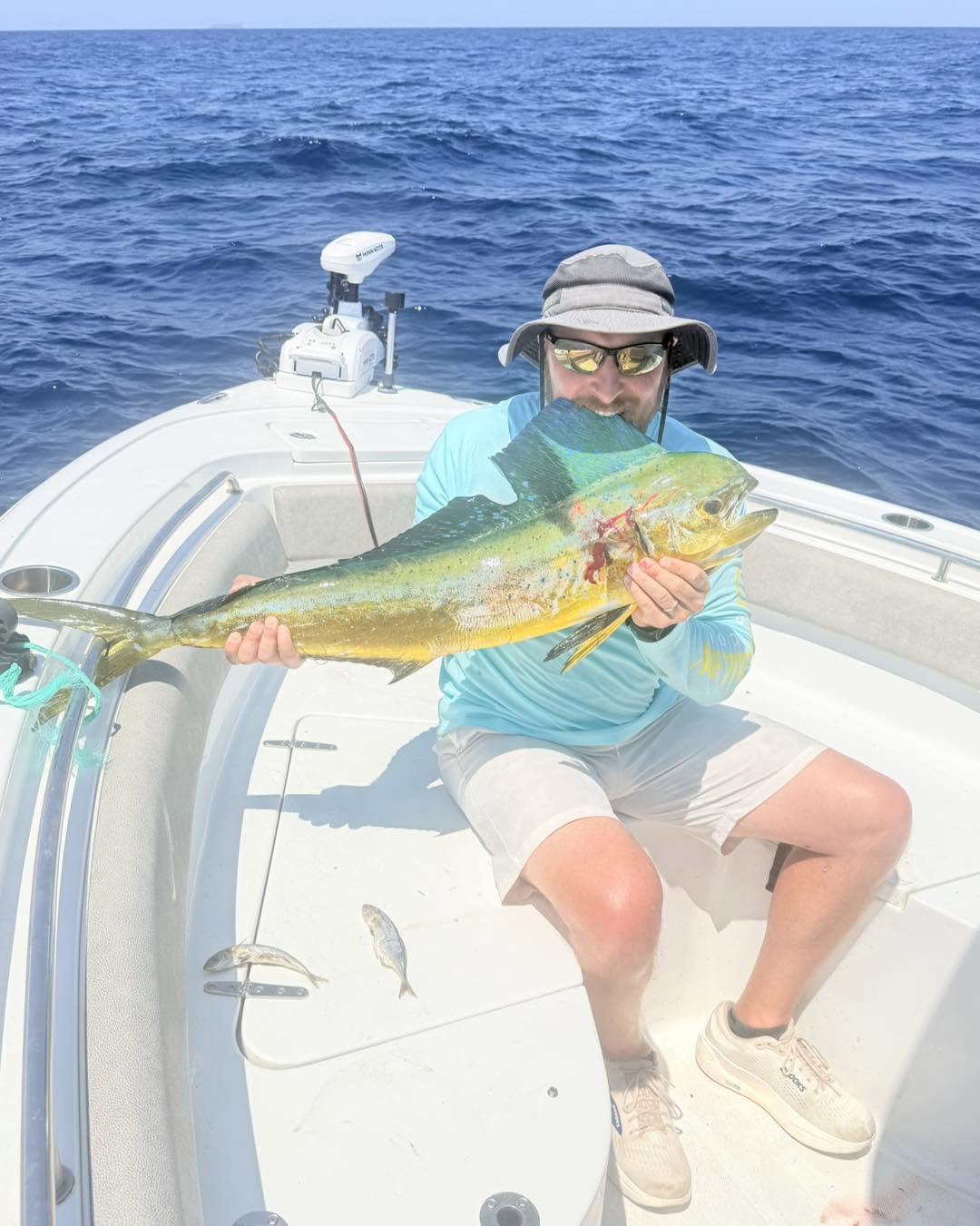 Mahi mahi catch on fishing boat in Mount Pleasant SC waters