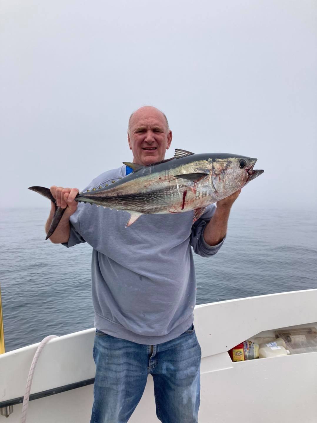 Blackfin tuna caught fishing in Groton