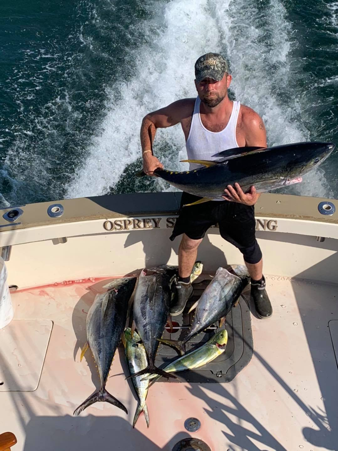 Four wahoo fish caught while fishing in CT