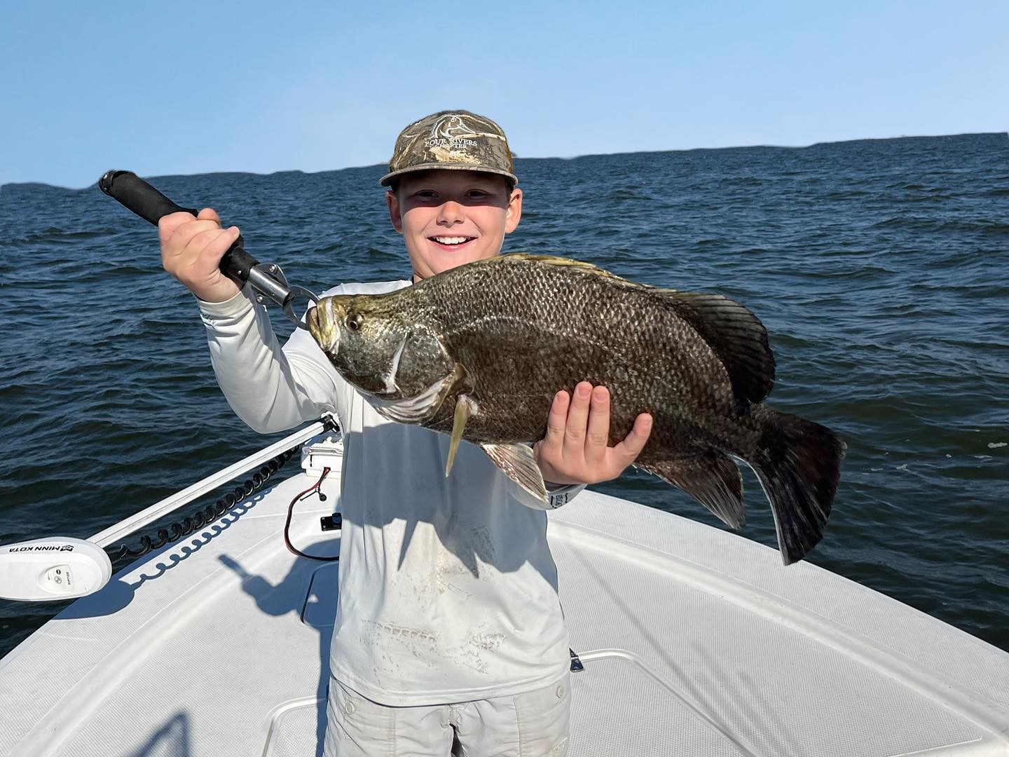 Tautog fish caught during fishing in Apalachicola