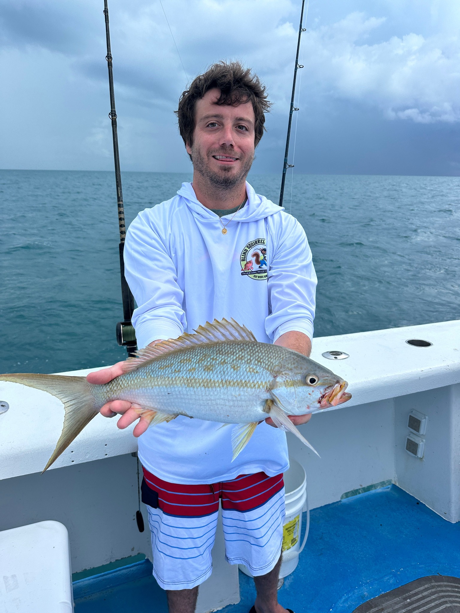Single angler fishing at Stock Island