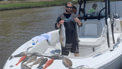 Angler with small fish in South Carolina