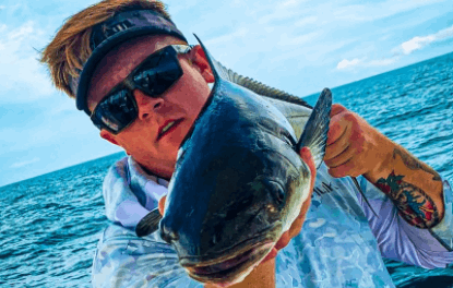 Angler holding a 9-inch fish in SC