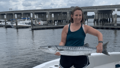 Angler with big fish caught in North Charleston