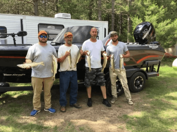 3 medium-sized fish caught in Cassopolis
