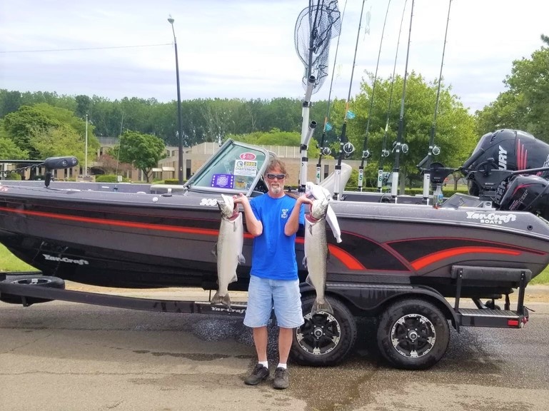 2 big fish caught in MI