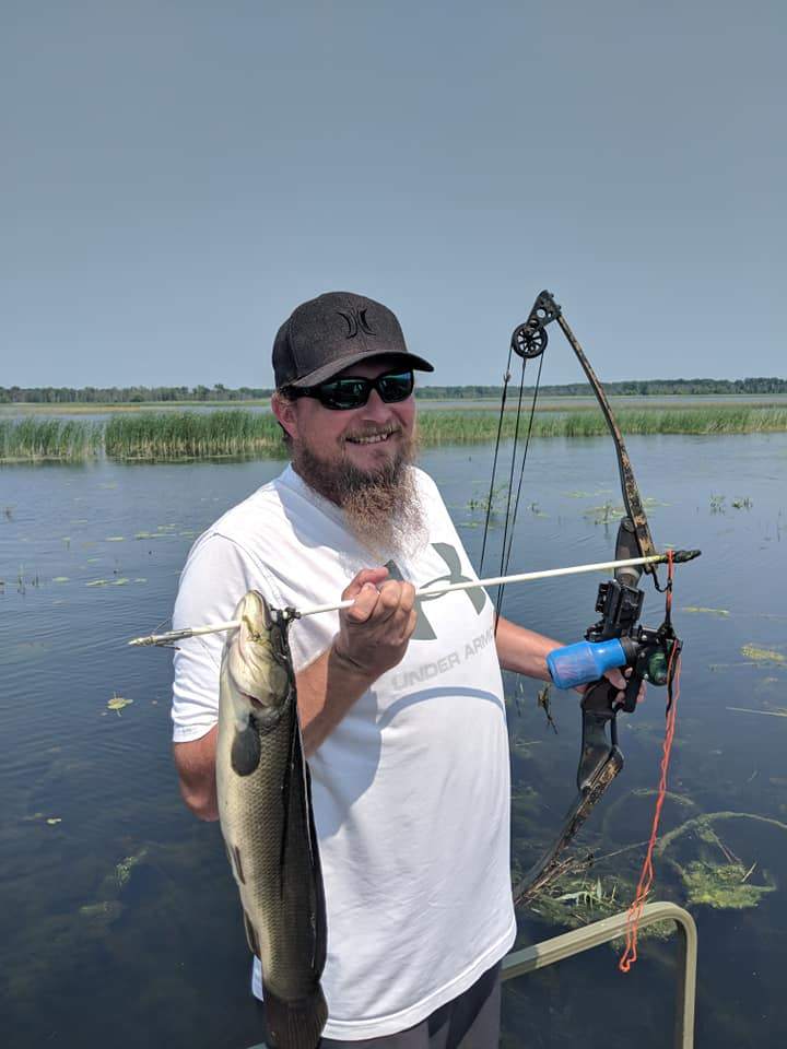 One angler fishing in Saginaw Bay