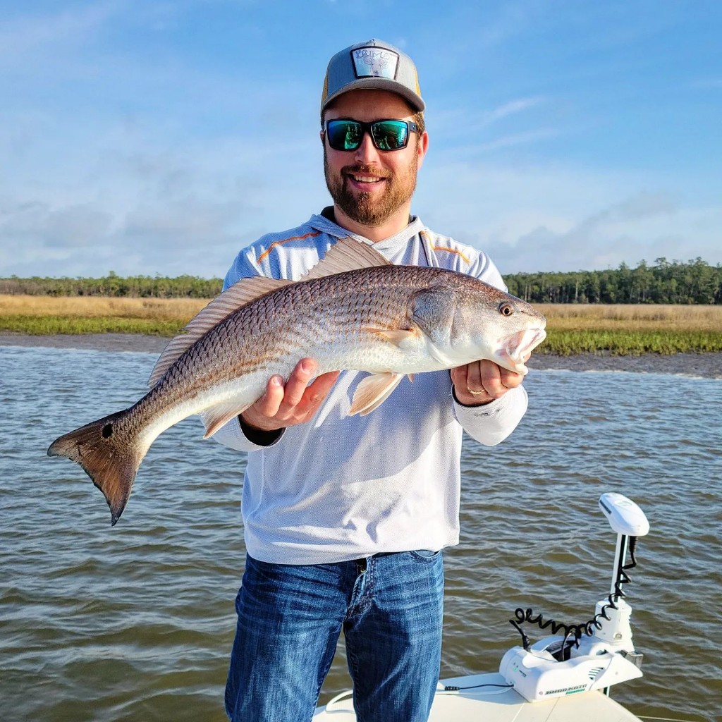Redfish caught by 2 anglers in Mount Pleasant