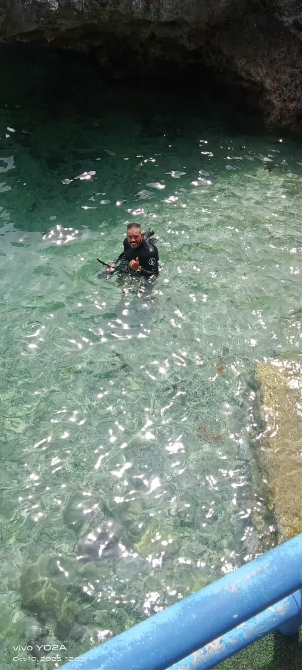 Person fishing in the water in FL