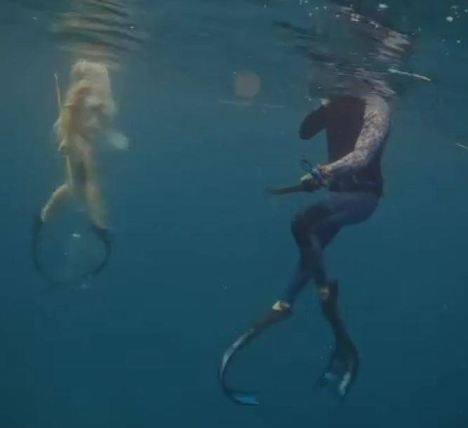 Private pole spearfishing trip with Captain Tracy Brack in Boynton Beach Florida waters