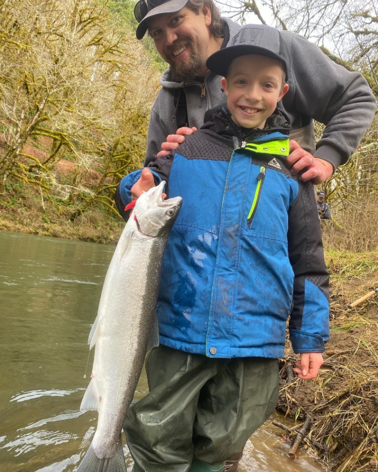 Chum salmon caught while fishing in OR