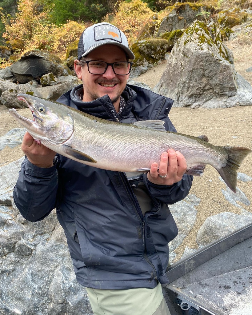 Coho Salmon caught while fishing in OR