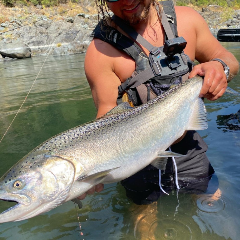 A peaceful fishing scene in Bend, Oregon