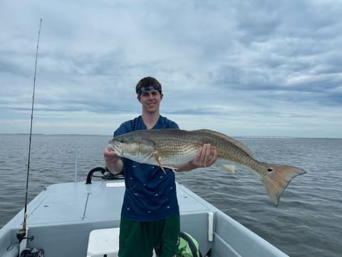Angler with a 43-inch fish in NC