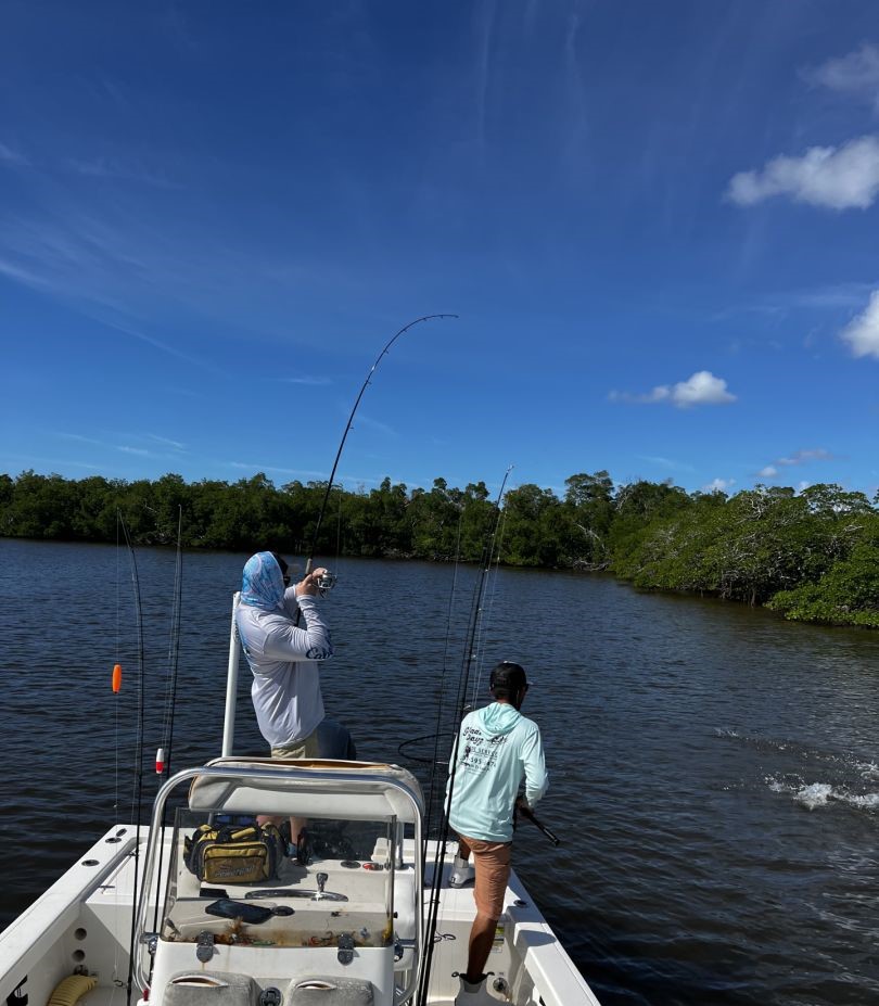 Scenic view of Florida coastline during fishing tours