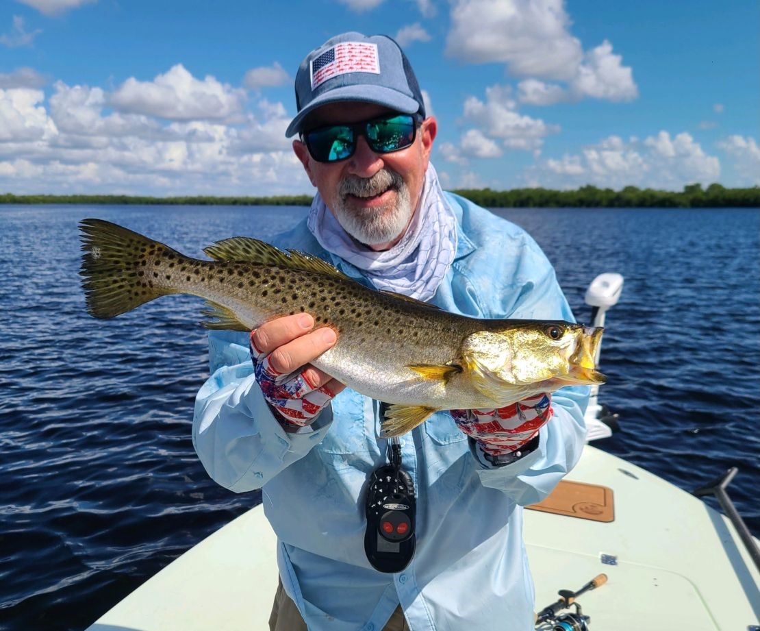 Spotted Weakfish, 19-inch fish caught in FL