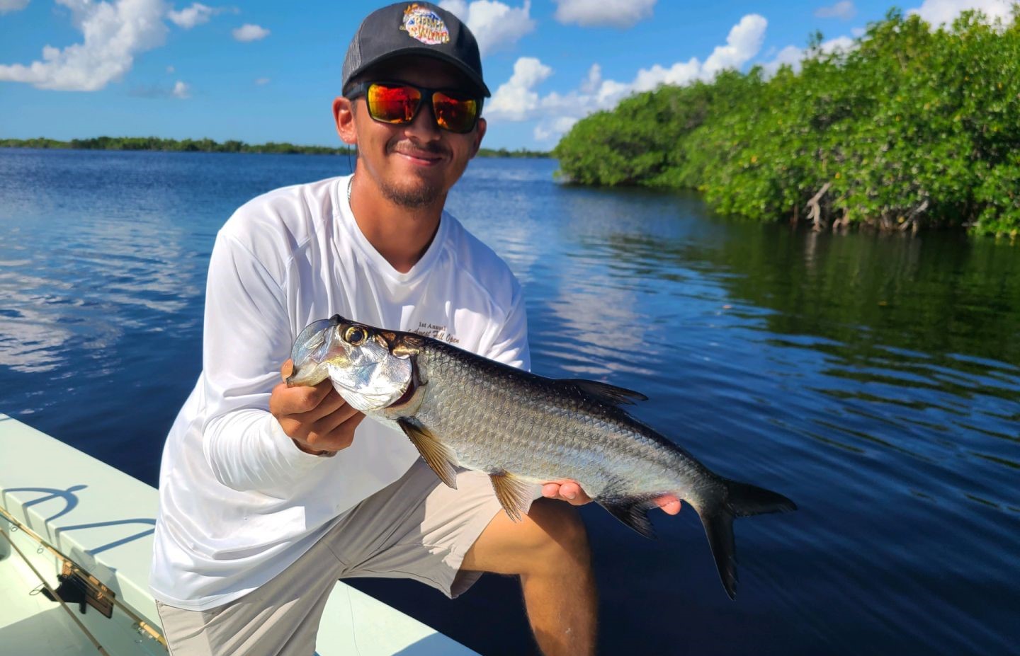 A tarpon measuring 19 inches caught in Goodland