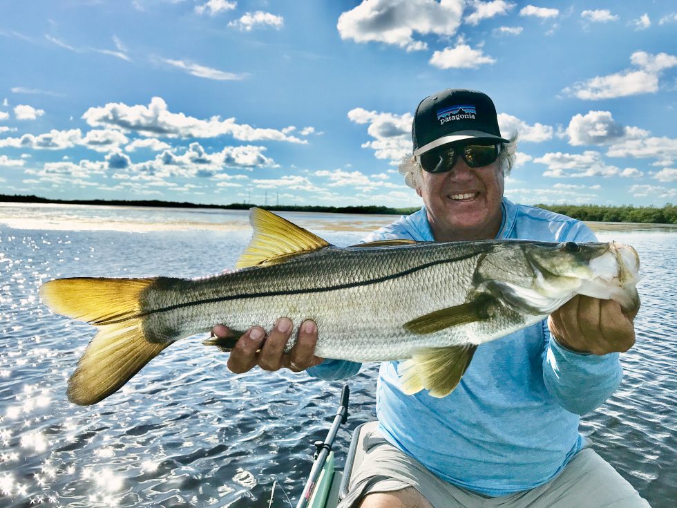 Photograph of a Snook fish caught while fishing in Florida