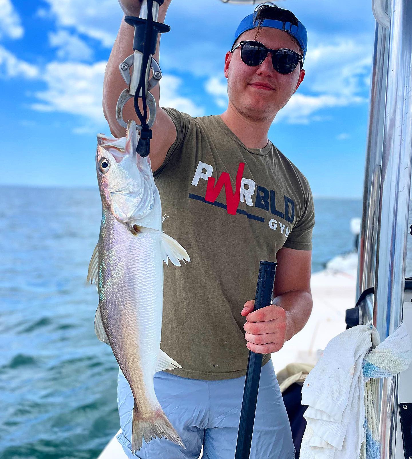 One person fishing in Port St. Joe
