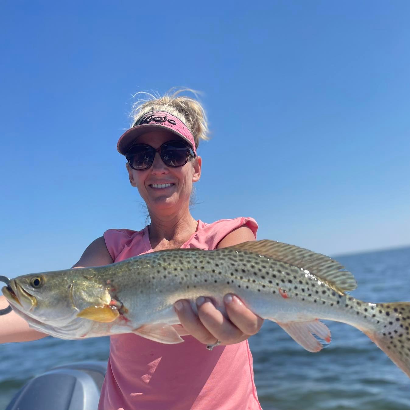 Spotted weakfish caught while fishing in Port St. Joe