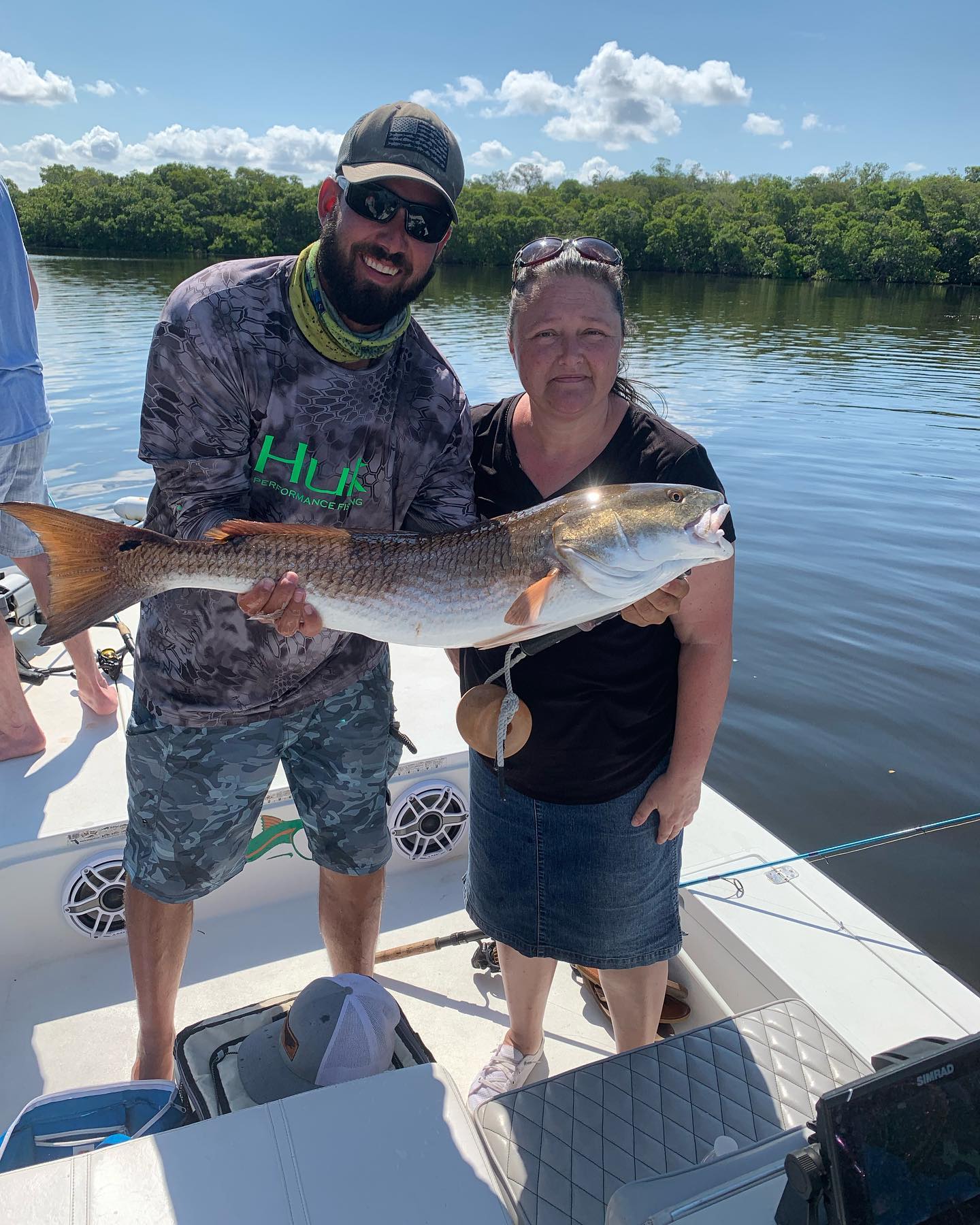 Redfish caught during a fishing tour in Florida