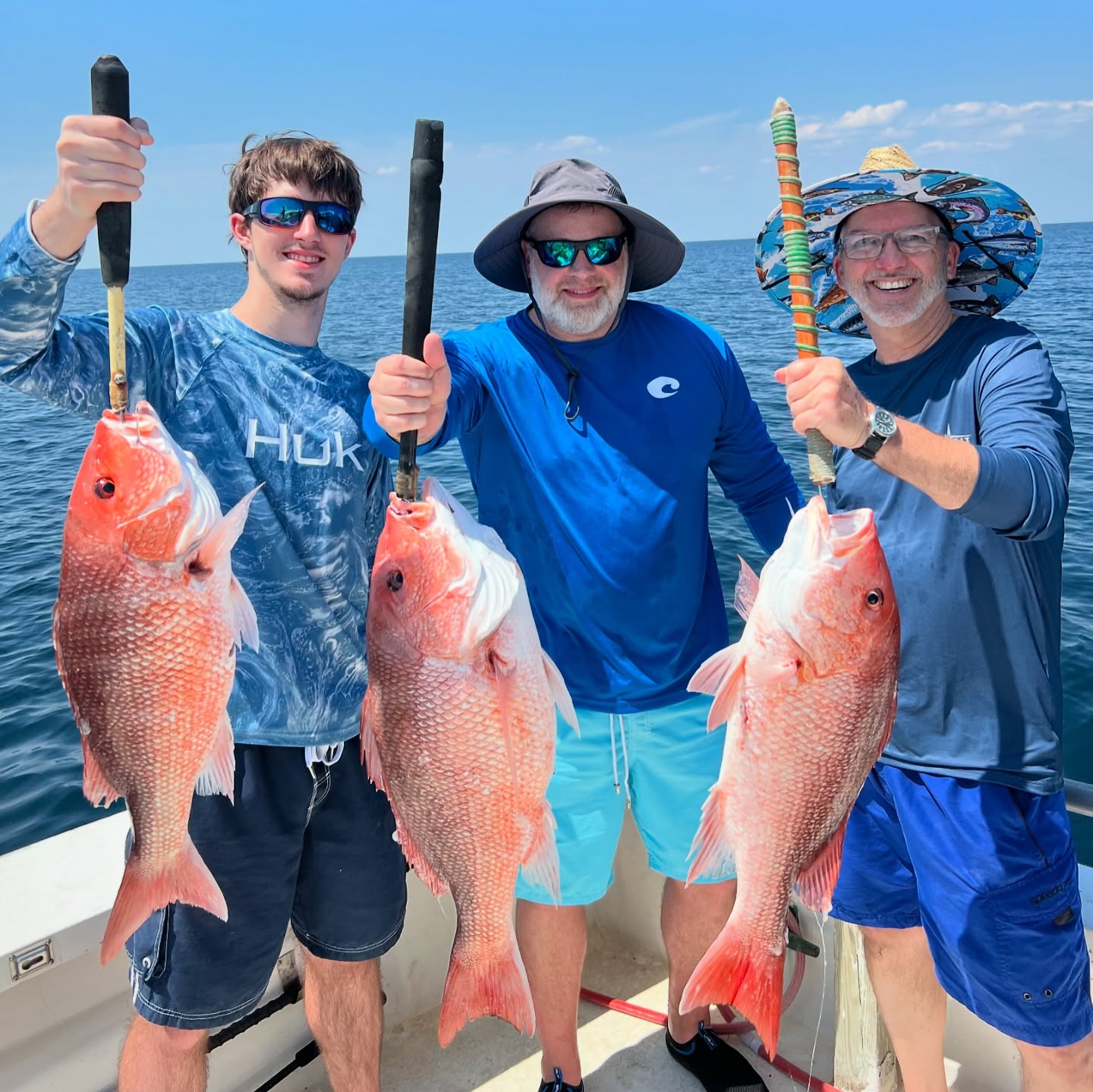 3 southern black bream caught fishing in Destin