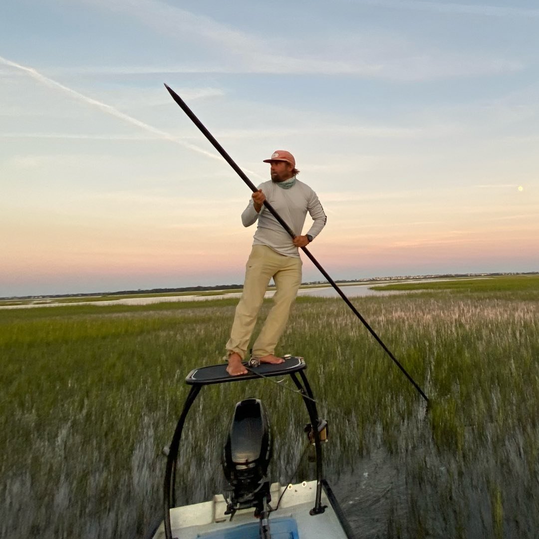 A person fishing at St. Augustine