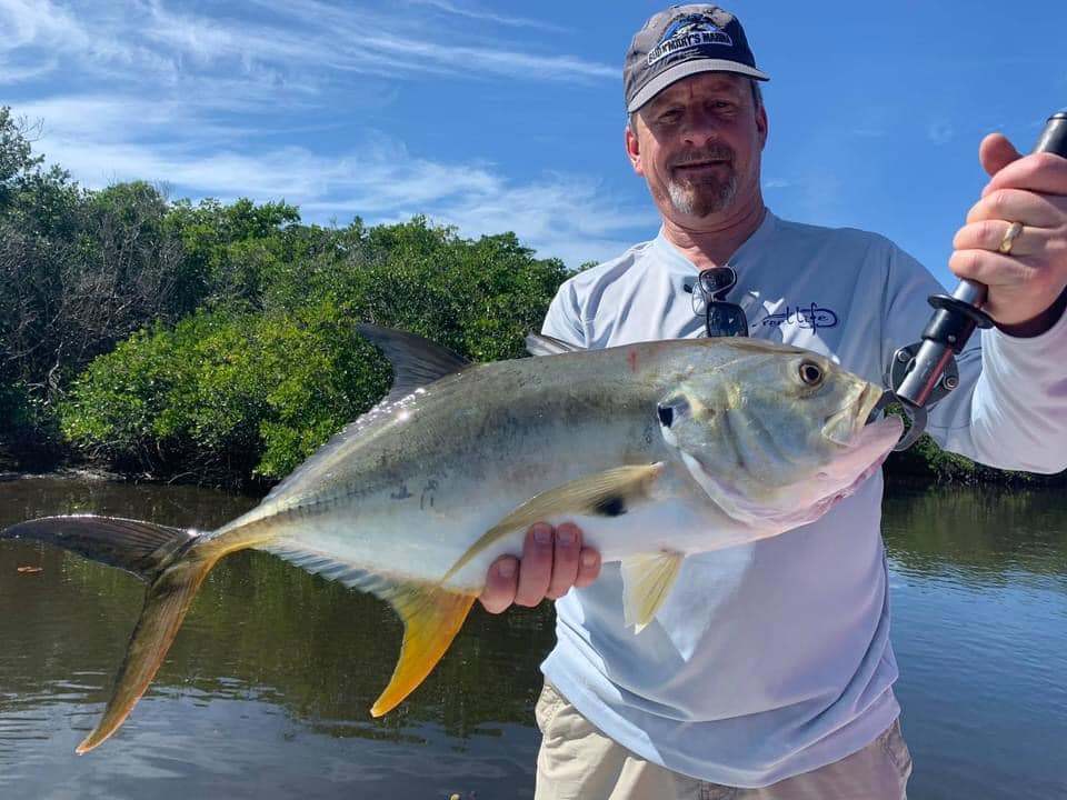 Crevalle jack fish caught in Port Charlotte