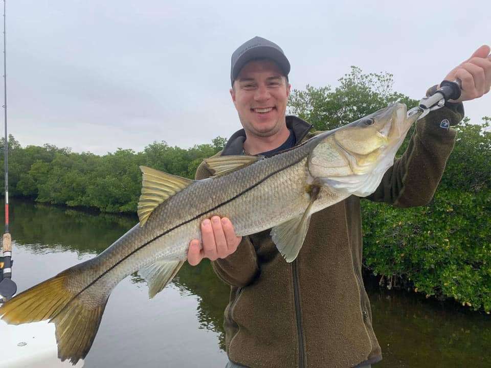 Snook measuring 35 inches caught in Port Charlotte