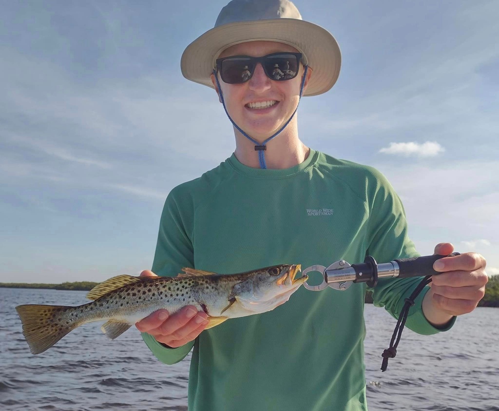 Spotted weakfish caught in Port Charlotte