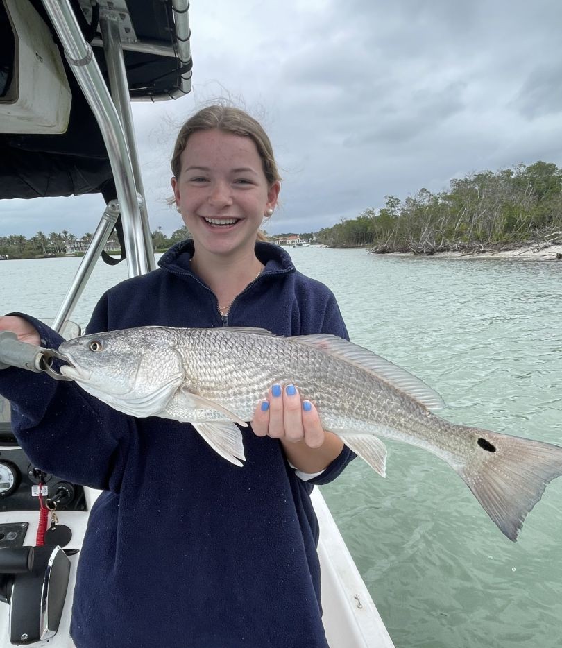 Redfish caught by two people in Naples
