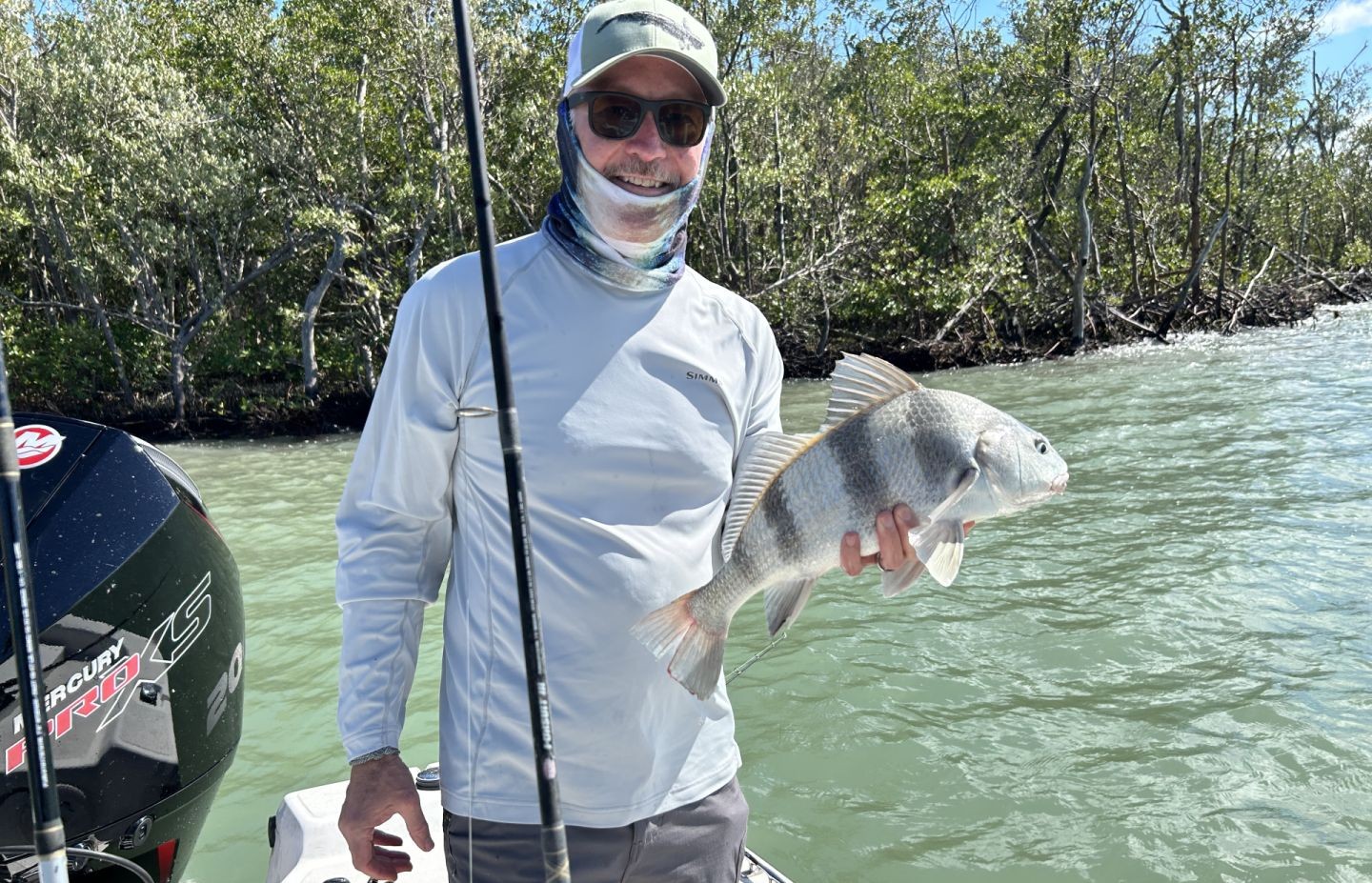 Black Drum fish caught while fishing in FL