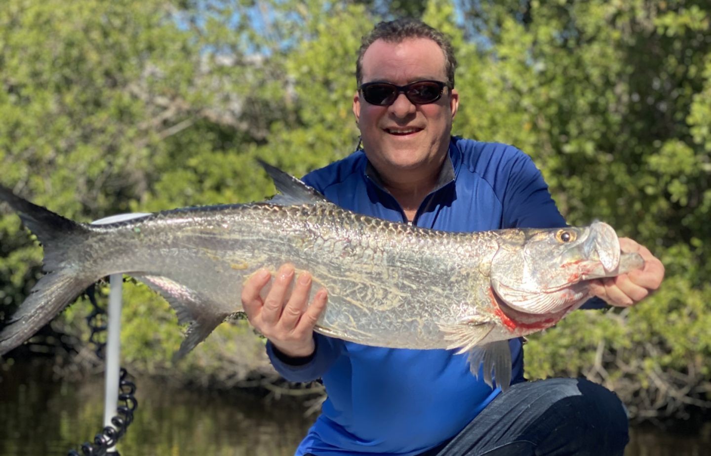 Naples Marco Island inshore fishing charter boat in mangrove backwaters targeting snook redfish