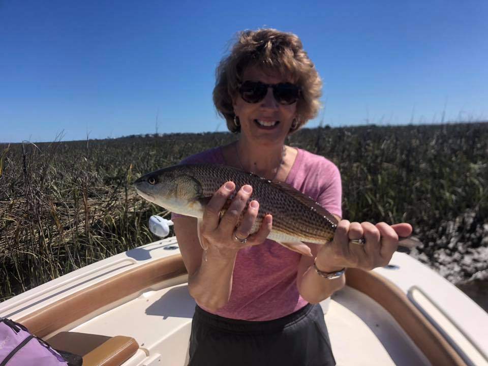 Redfish, 13-inch catch from North Myrtle Beach
