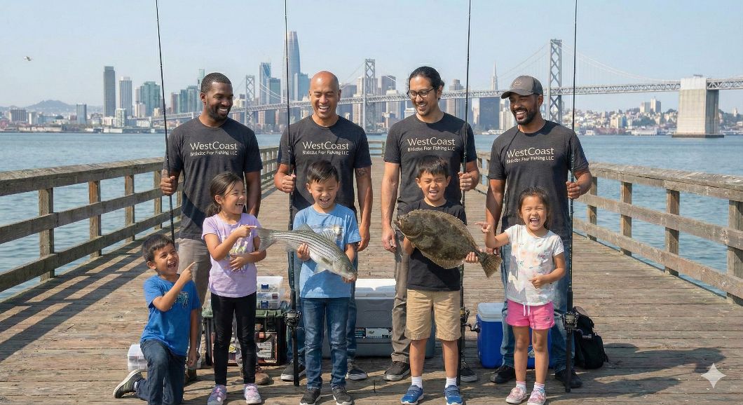 Group of people fishing in Oakland