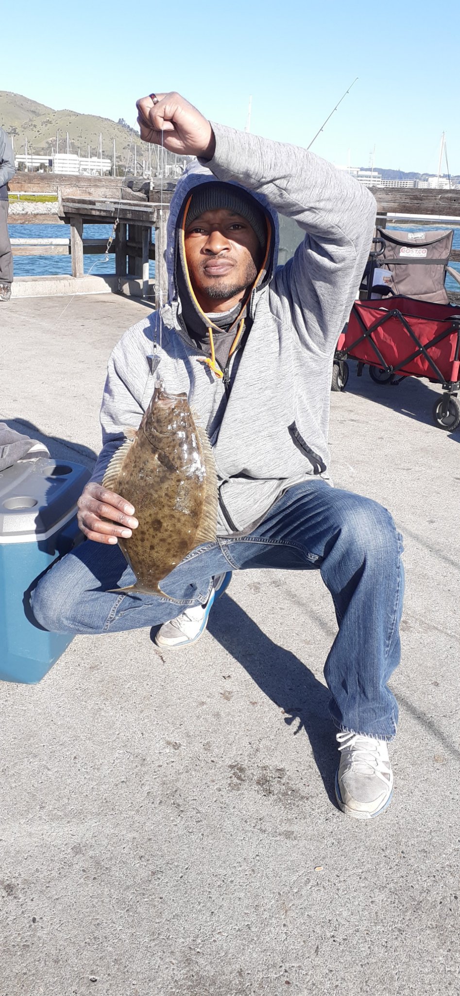Angler fishing in California