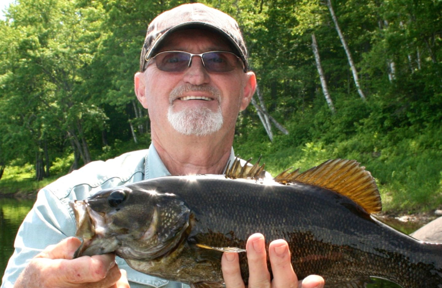 A person fishing in Maine