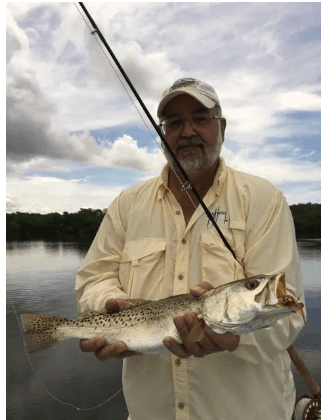 Lone angler fishing in FL