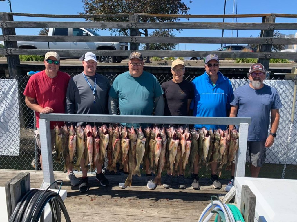 Group of 6 people fishing in PA