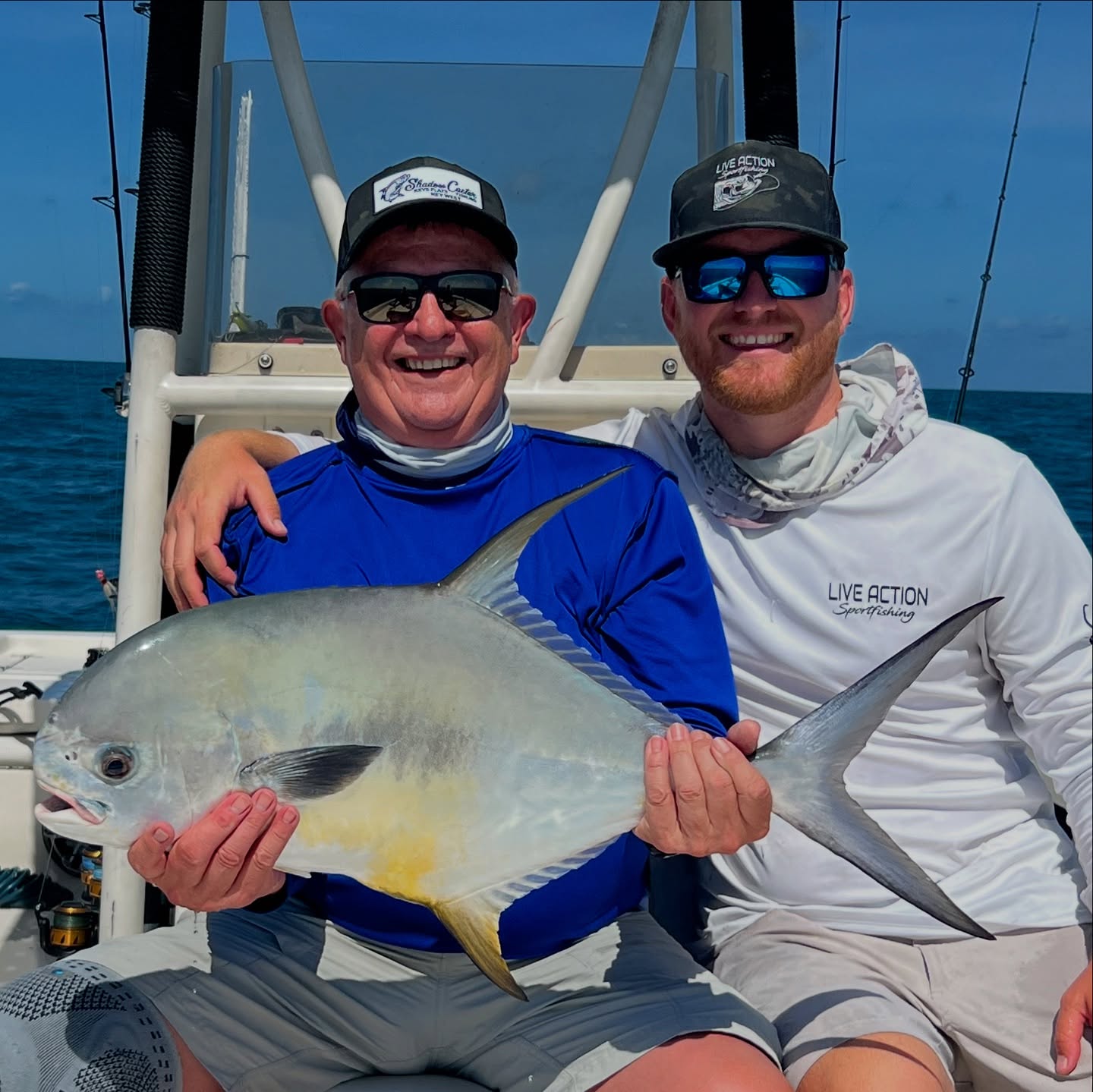 Angler with permit fishing in FL