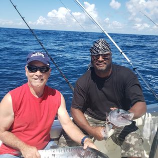 Two people fishing in Florida