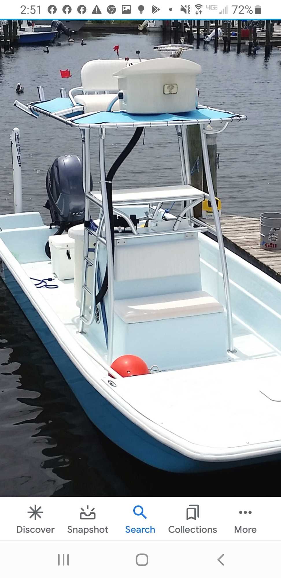 Ponce Inlet flats fishing charter boat in Halifax River Florida with anglers