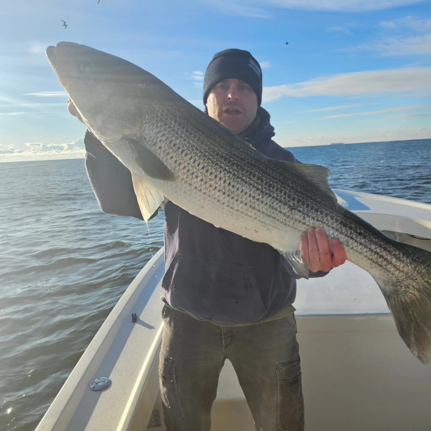 A person fishing in New York