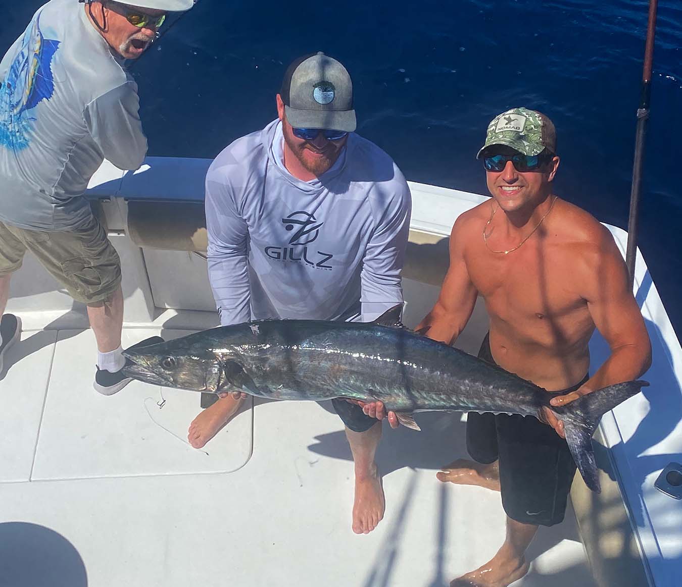 Three people fishing in Florida