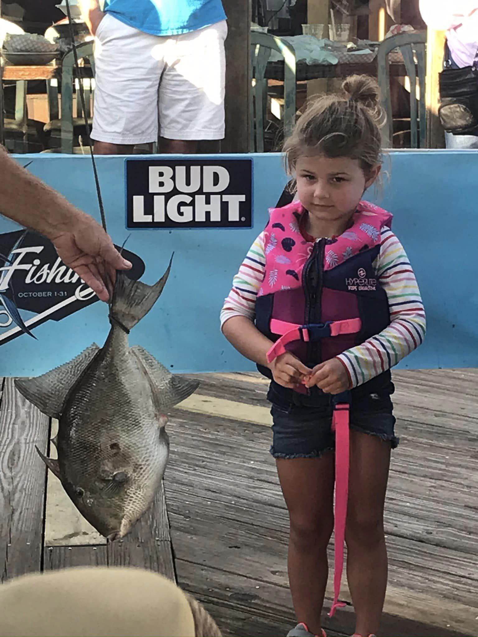 Fishing for a grey triggerfish in Destin