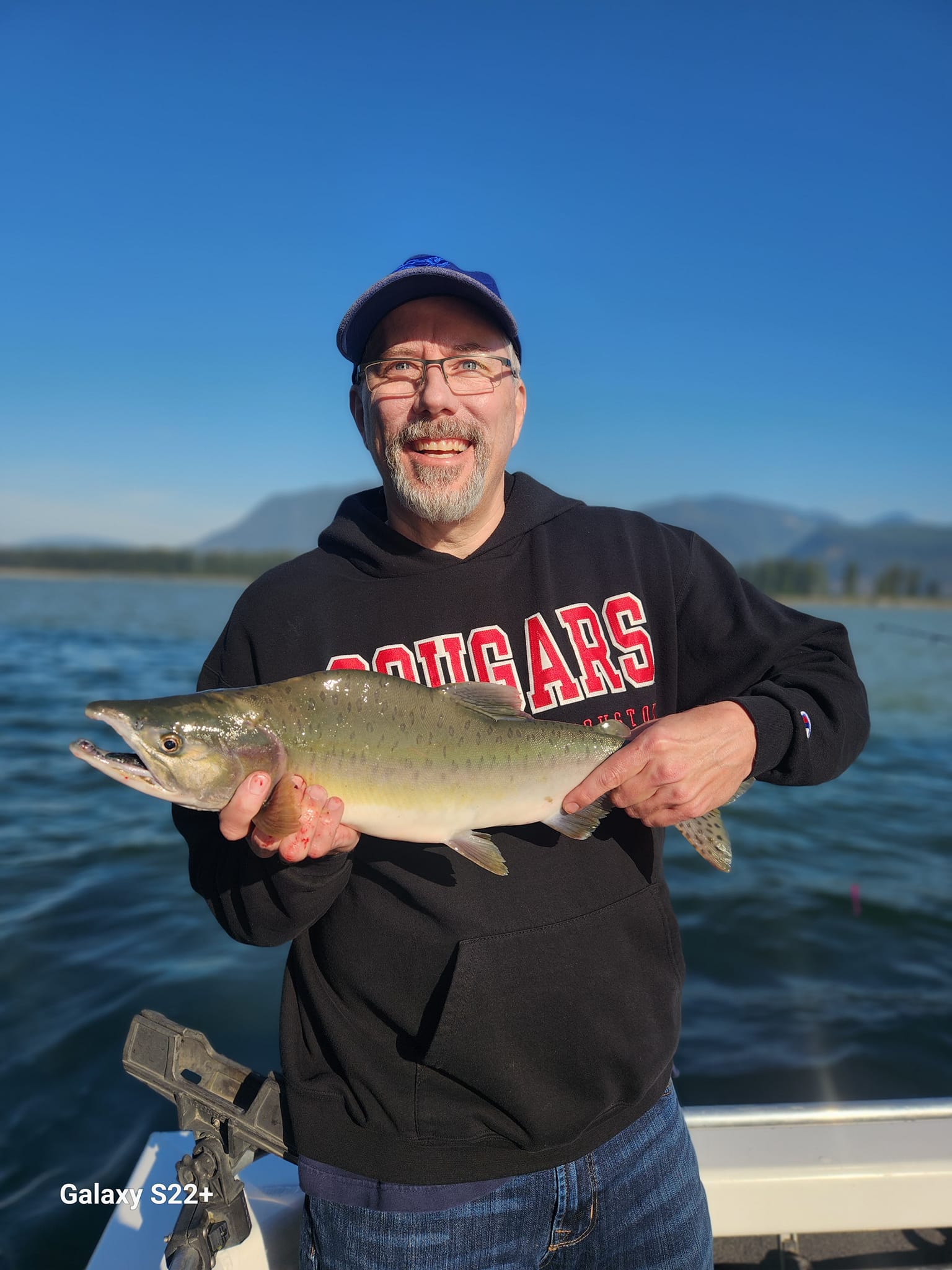 Chum salmon caught fishing in Chilliwack