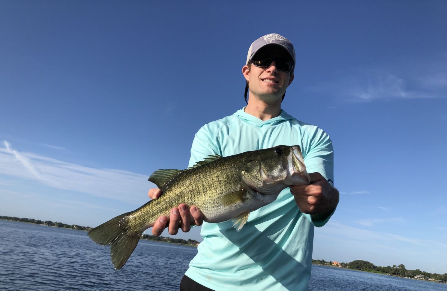 Largemouth bass caught while fishing in Winter Haven FL