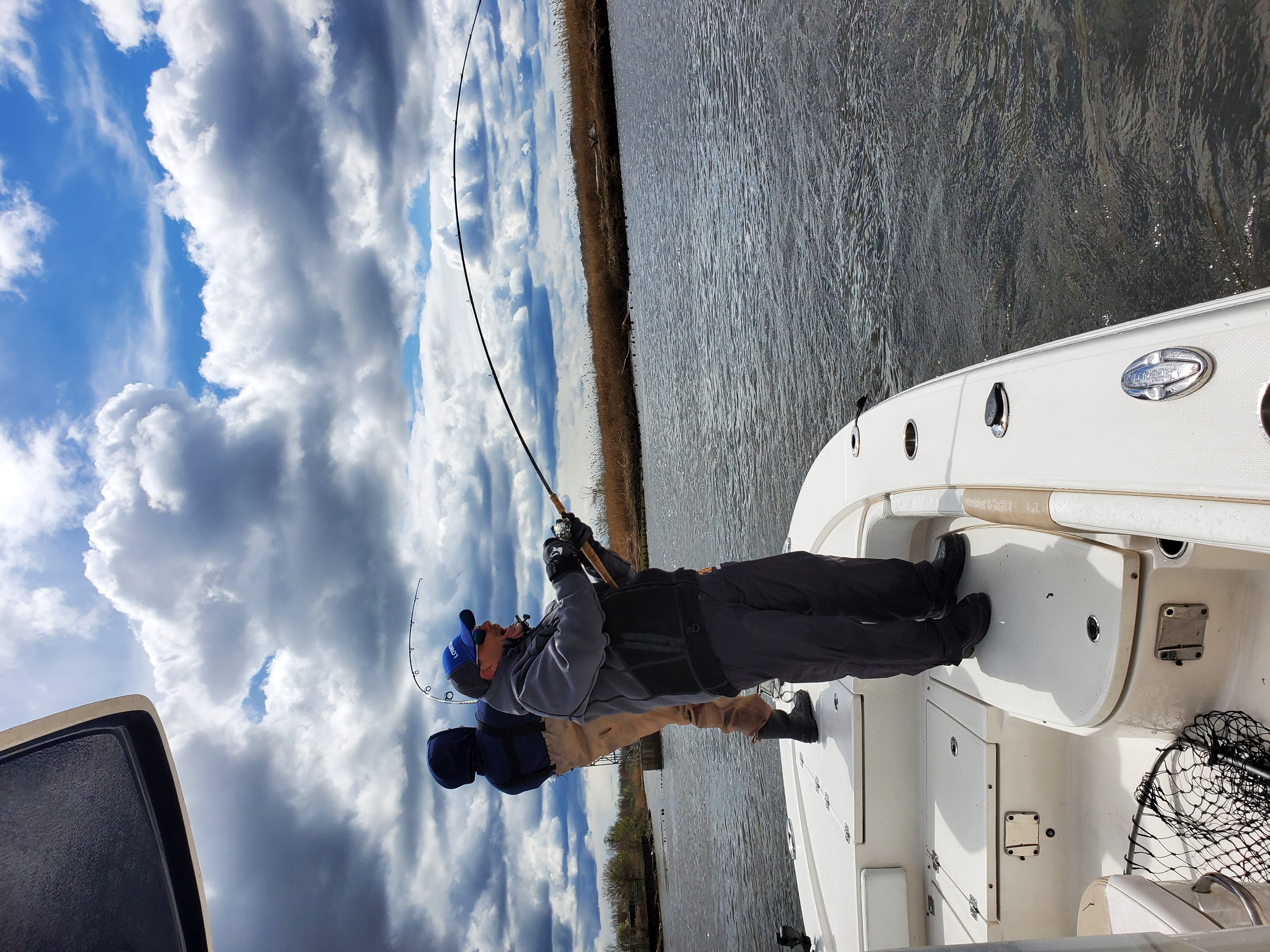 Single angler fishing in New Jersey